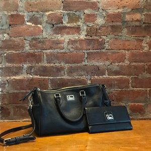 Dooney and Bourke Black Leather Purse and Wallet